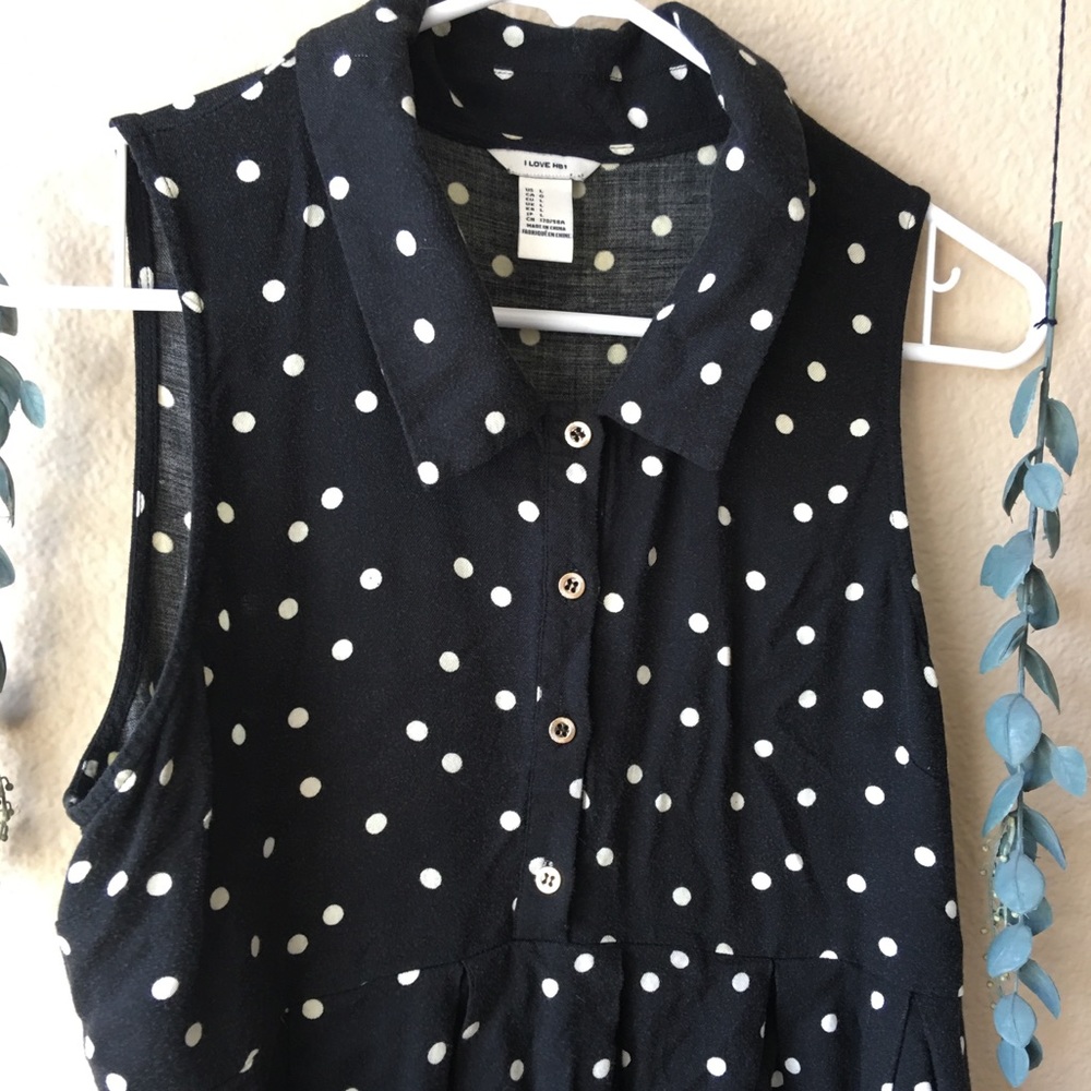 Polkadot Hi-Low Dress - Picture 2 of 4